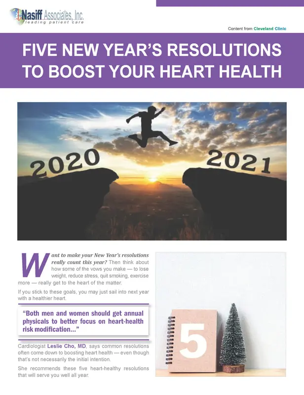 Boost your heart health flyer on a white bg