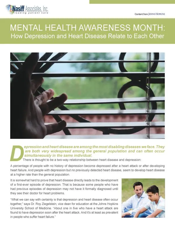 Mental Health Awareness flyer on a white bg