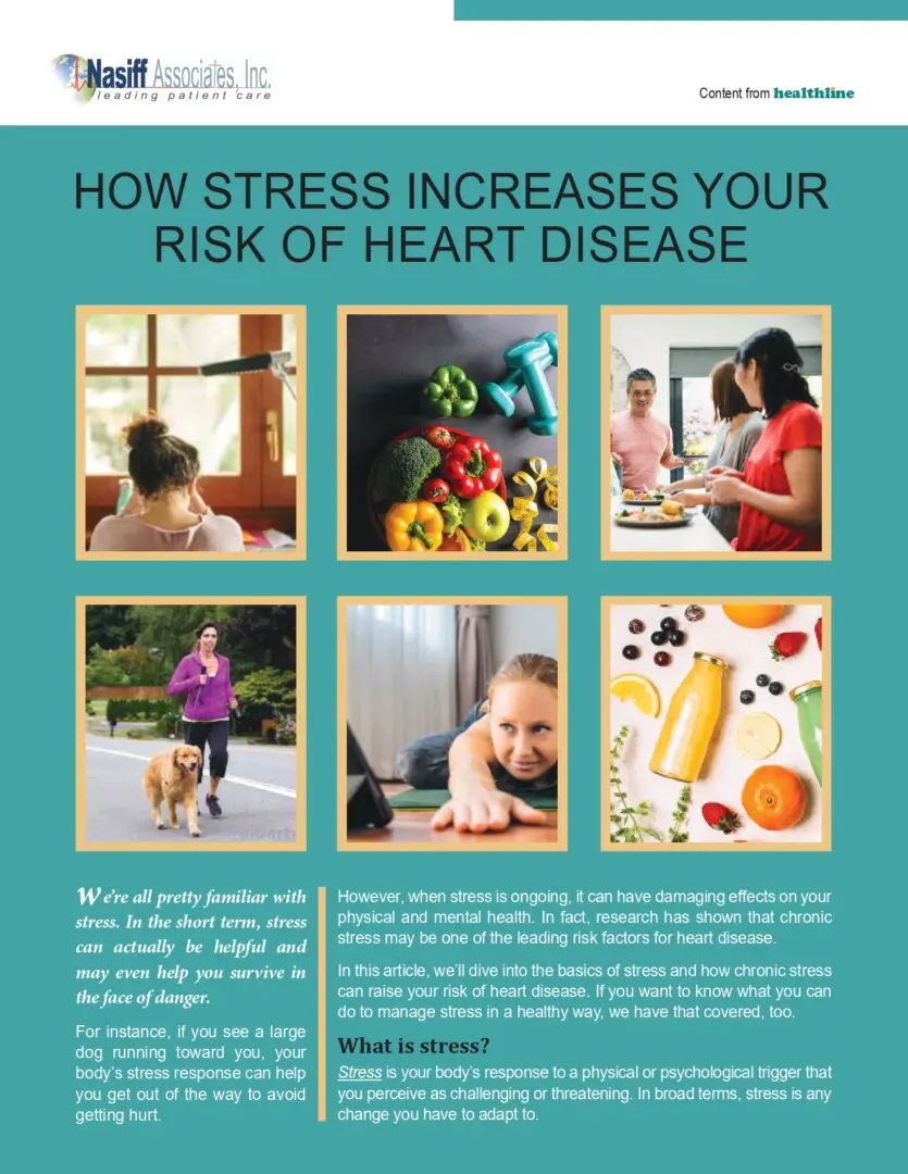 Stress Increase and Heart disease flyer