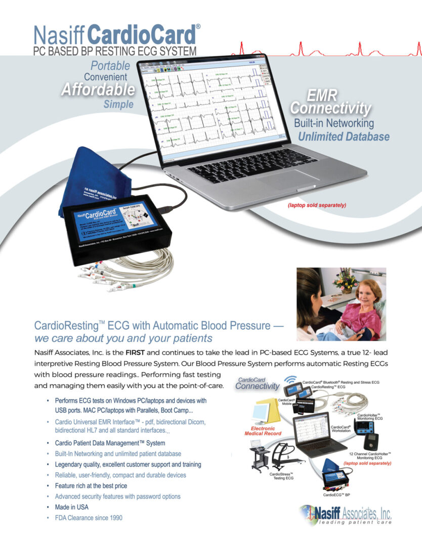 CardioCard™ Resting ECG with Automatic Blood Pressure ECG